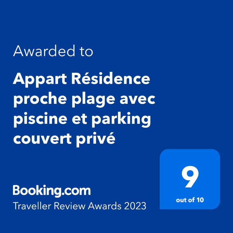 Appart Residence Proche Plage Avec Piscine Et Parking Couvert Prive Merville-Franceville-Plage Exteriör bild